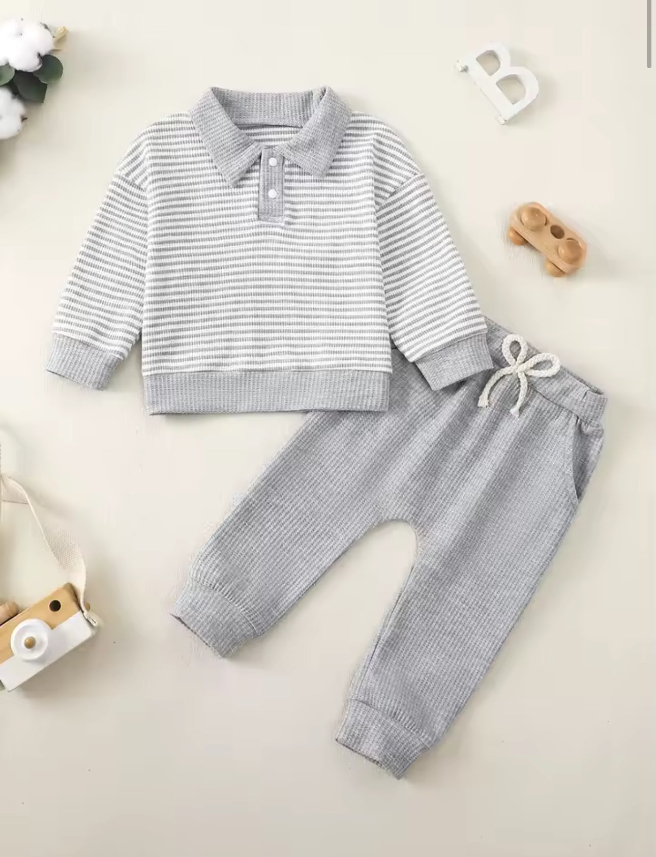 Baby Ribbed Two-Piece Set