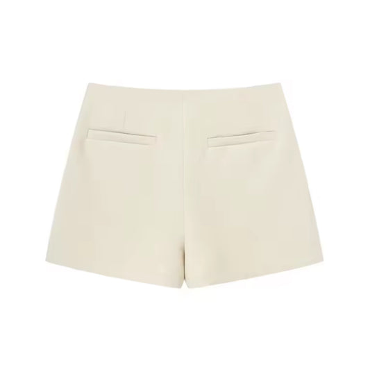Light Khaki Tailored Skort