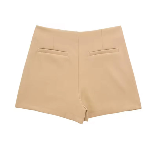 Beige Tailored Skort