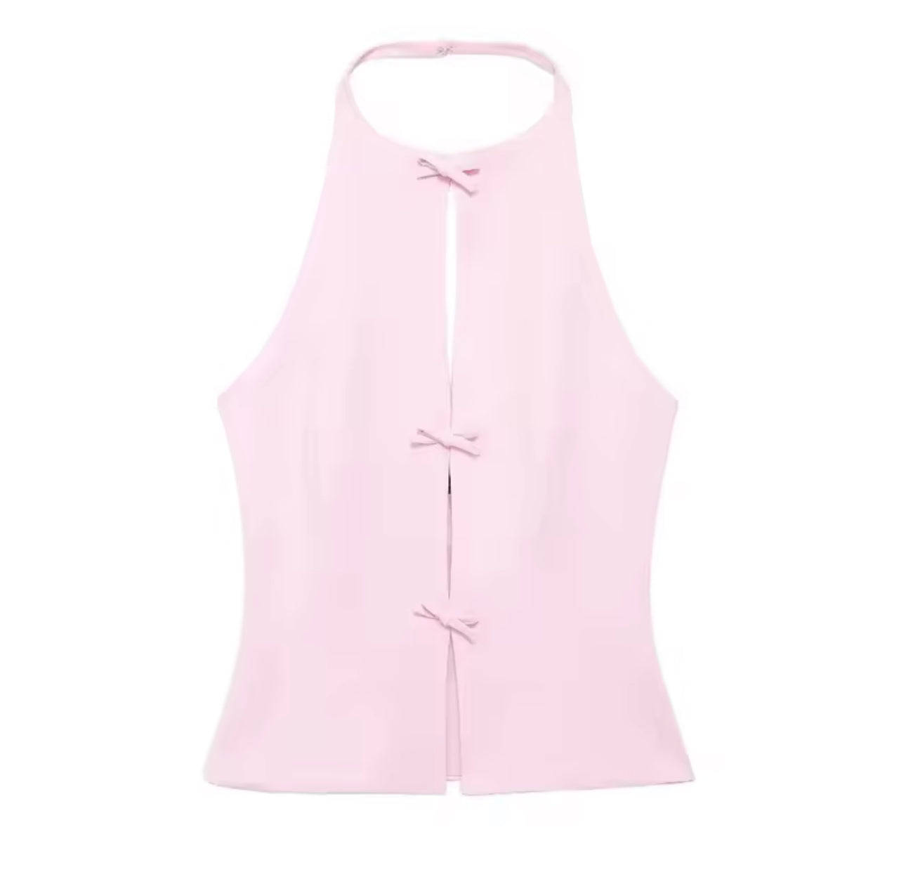 Off-Shoulder Halter Bow Crop Top