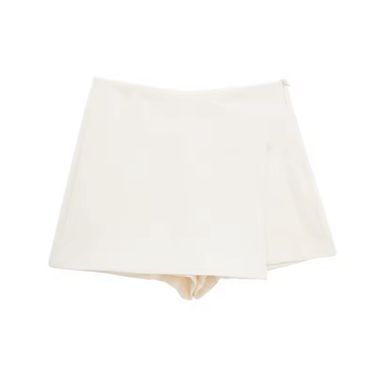 White Tailored Skort