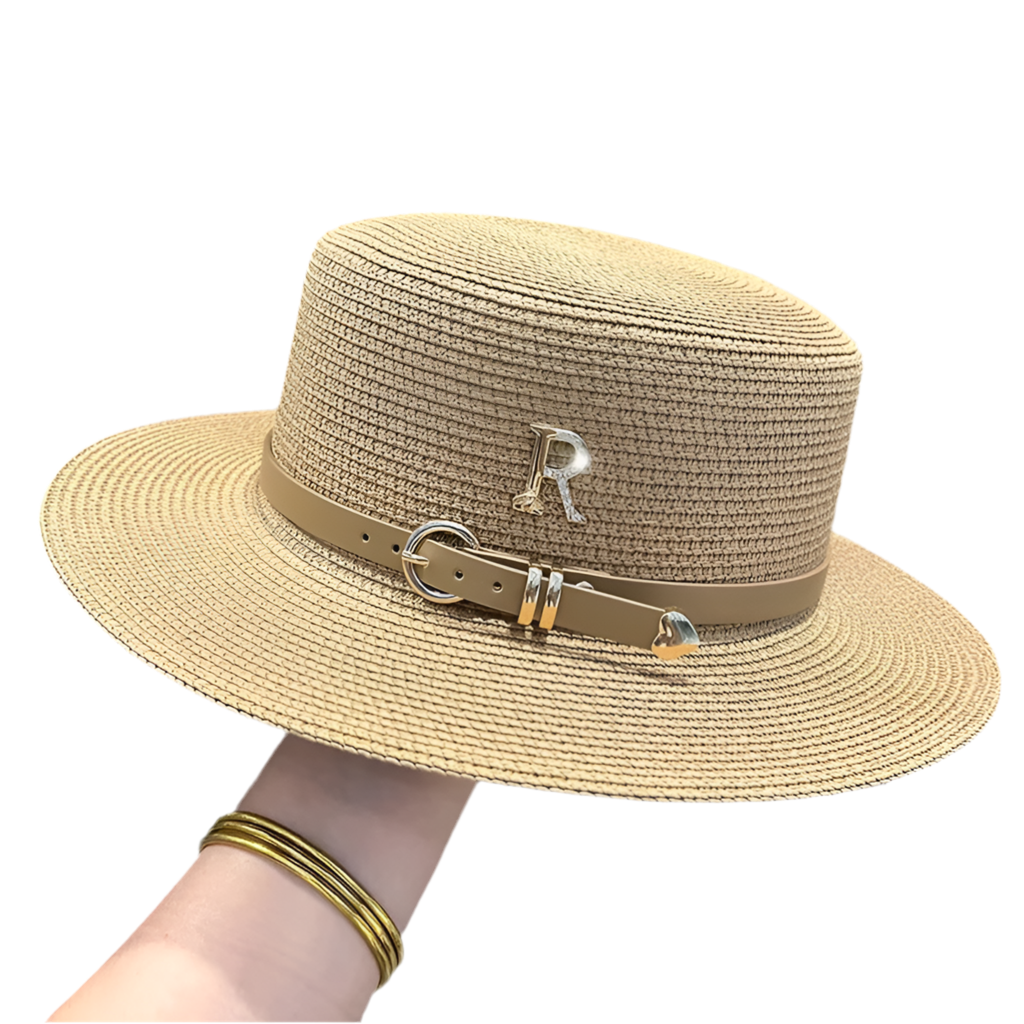 Flat Top Straw Hat