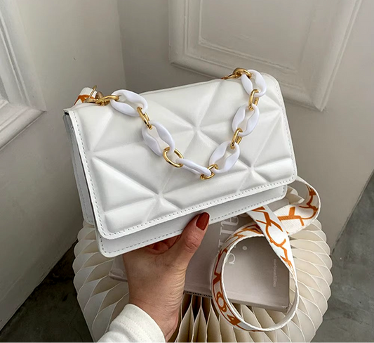 Leather Flap shoulder Bag