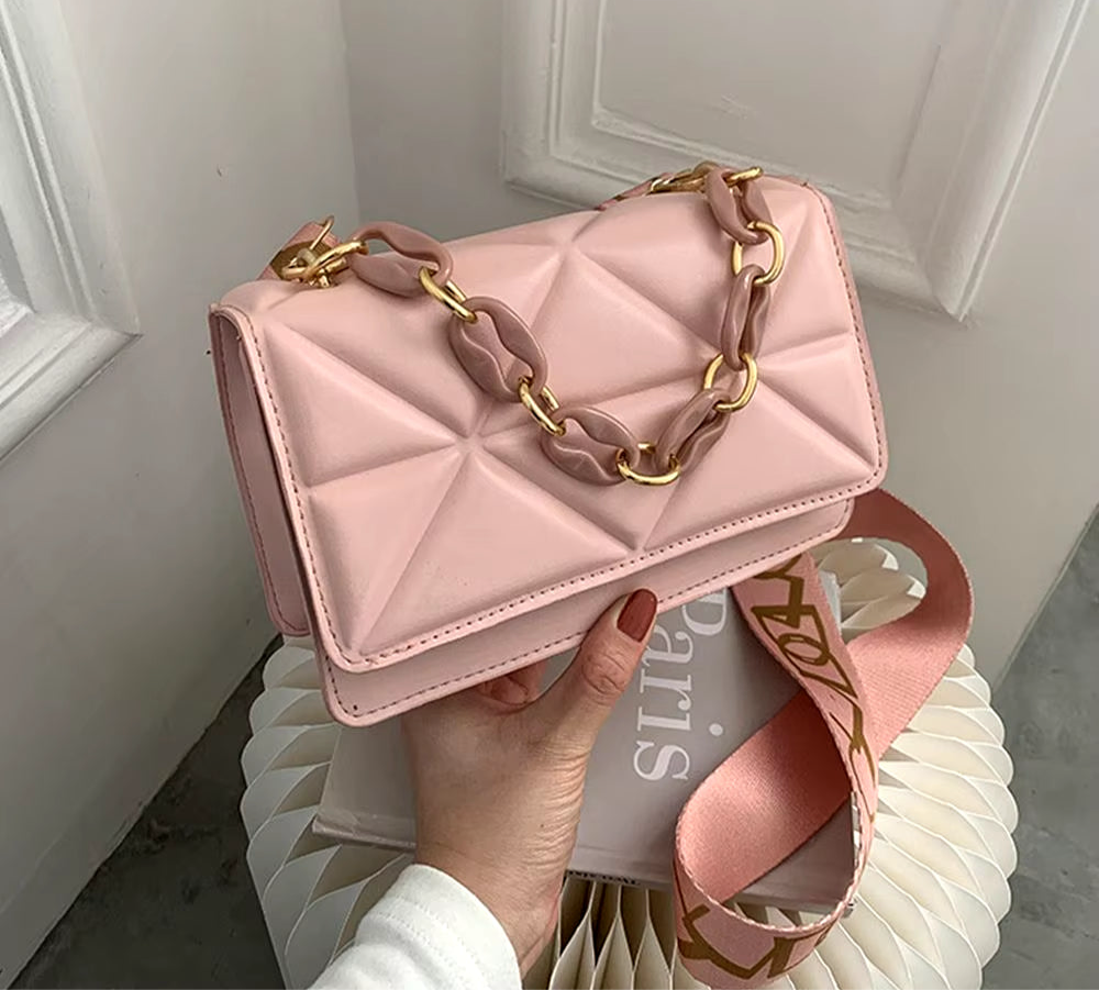 Leather Flap shoulder Bag