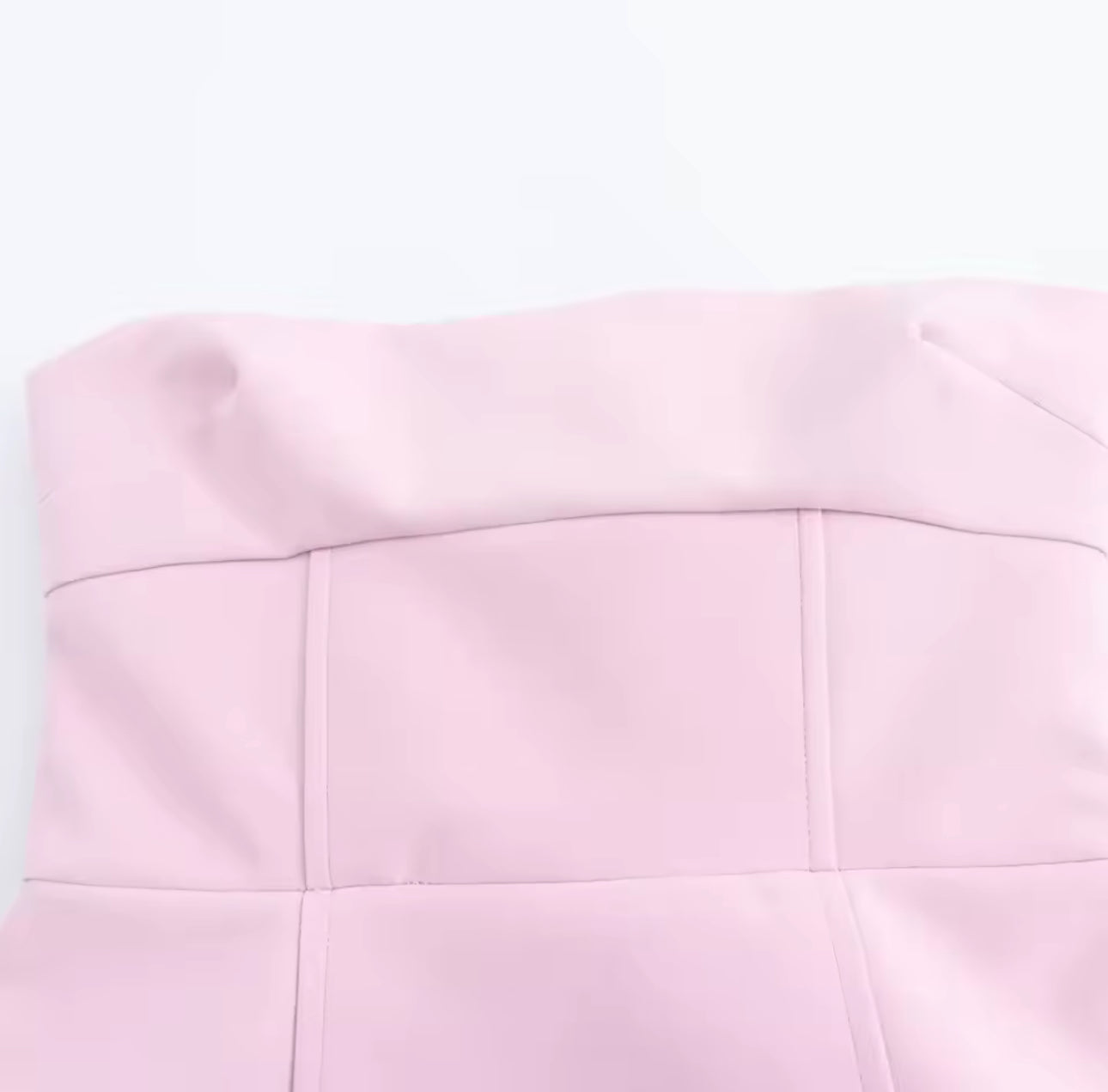 Blush Pink Strapless Bow Dress