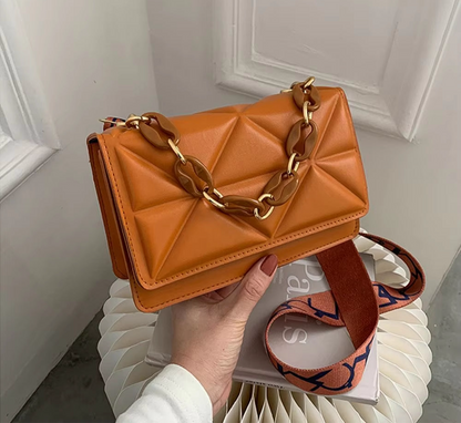 Leather Flap shoulder Bag