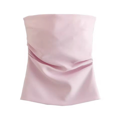 Off-the-Shoulder Ruched Corset Top