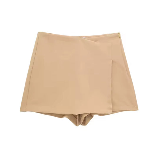 Beige Tailored Skort