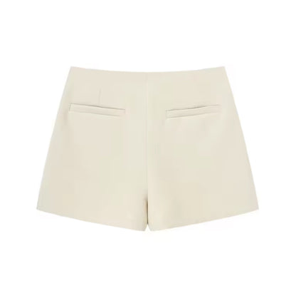 Light Khaki Tailored Skort