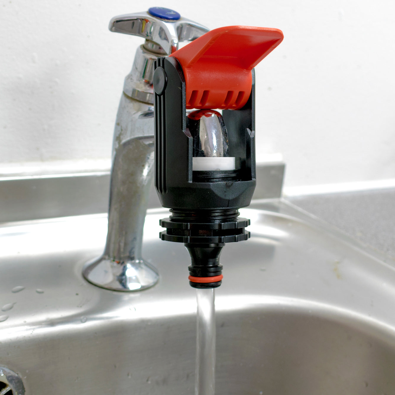 Red Kitchen Tap Adapter